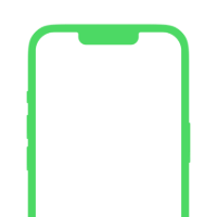 IPhone 13 纯色 绿素材|模板|图片|外框|海报|样机|分辨率|PPT|PSD|PNG|免抠