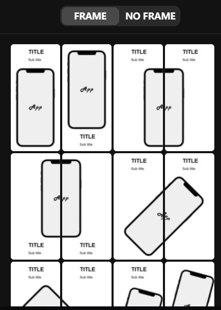 screenshot layout