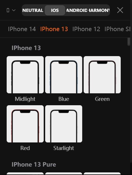mocshow mobile device list